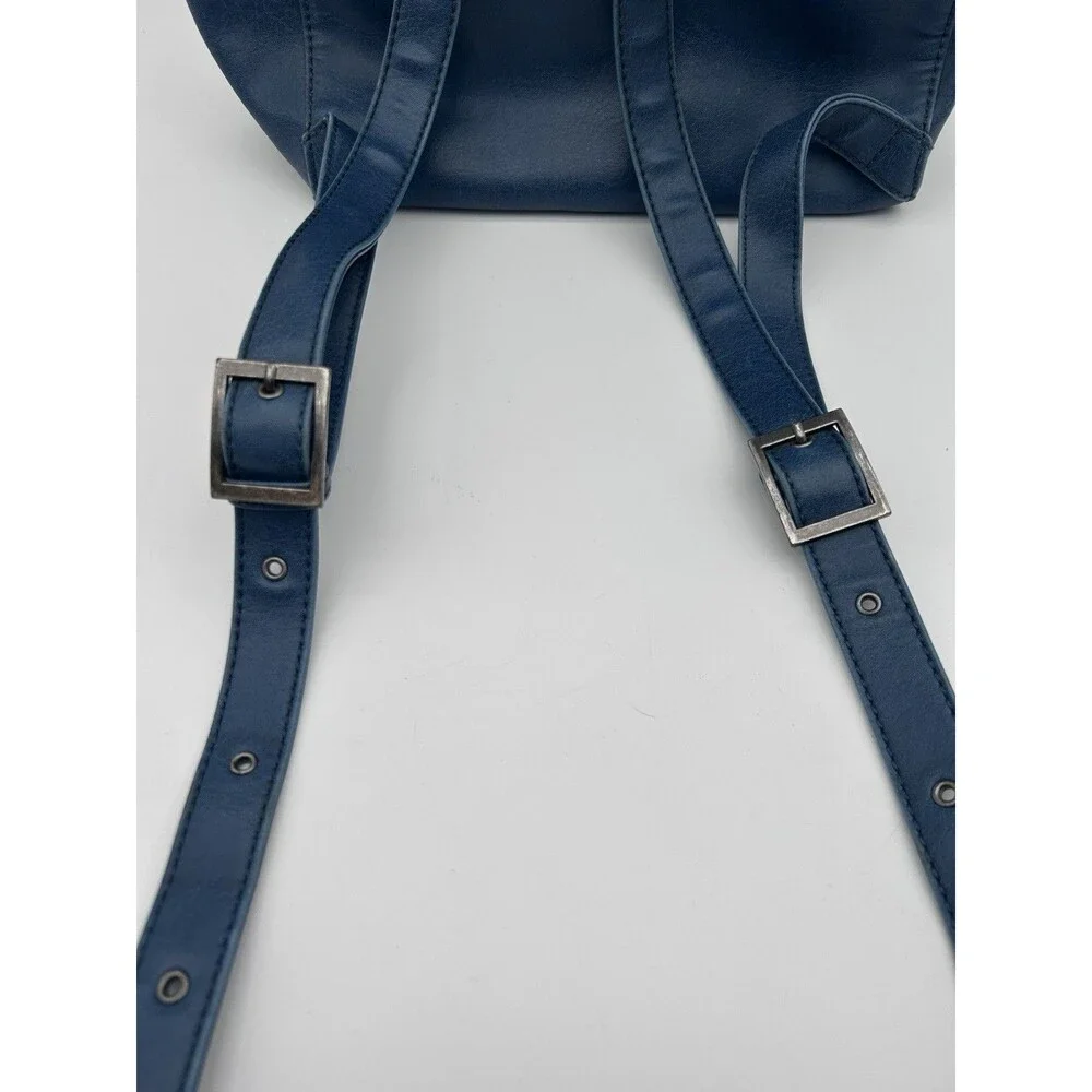 Mat And Nat Vegan Leather Backpack Blue WORN SEE PICS
